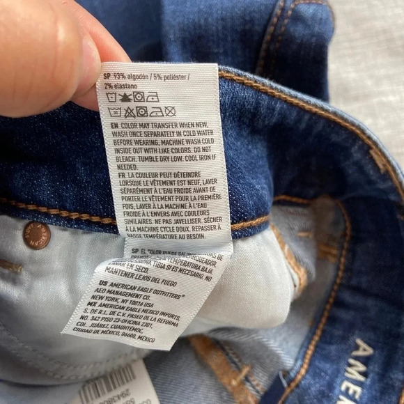 American Eagle Denim Button A-Line Skirt NWT - Picture 5 of 9